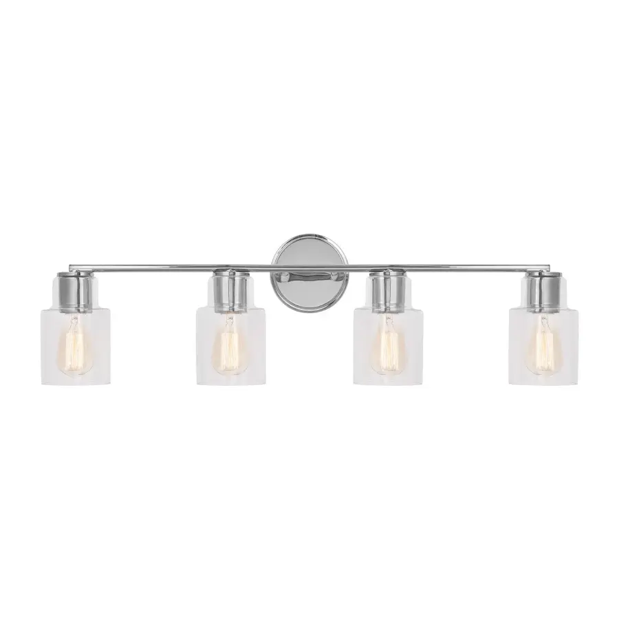 Sayward Four Light Bath Sconce in Chrome