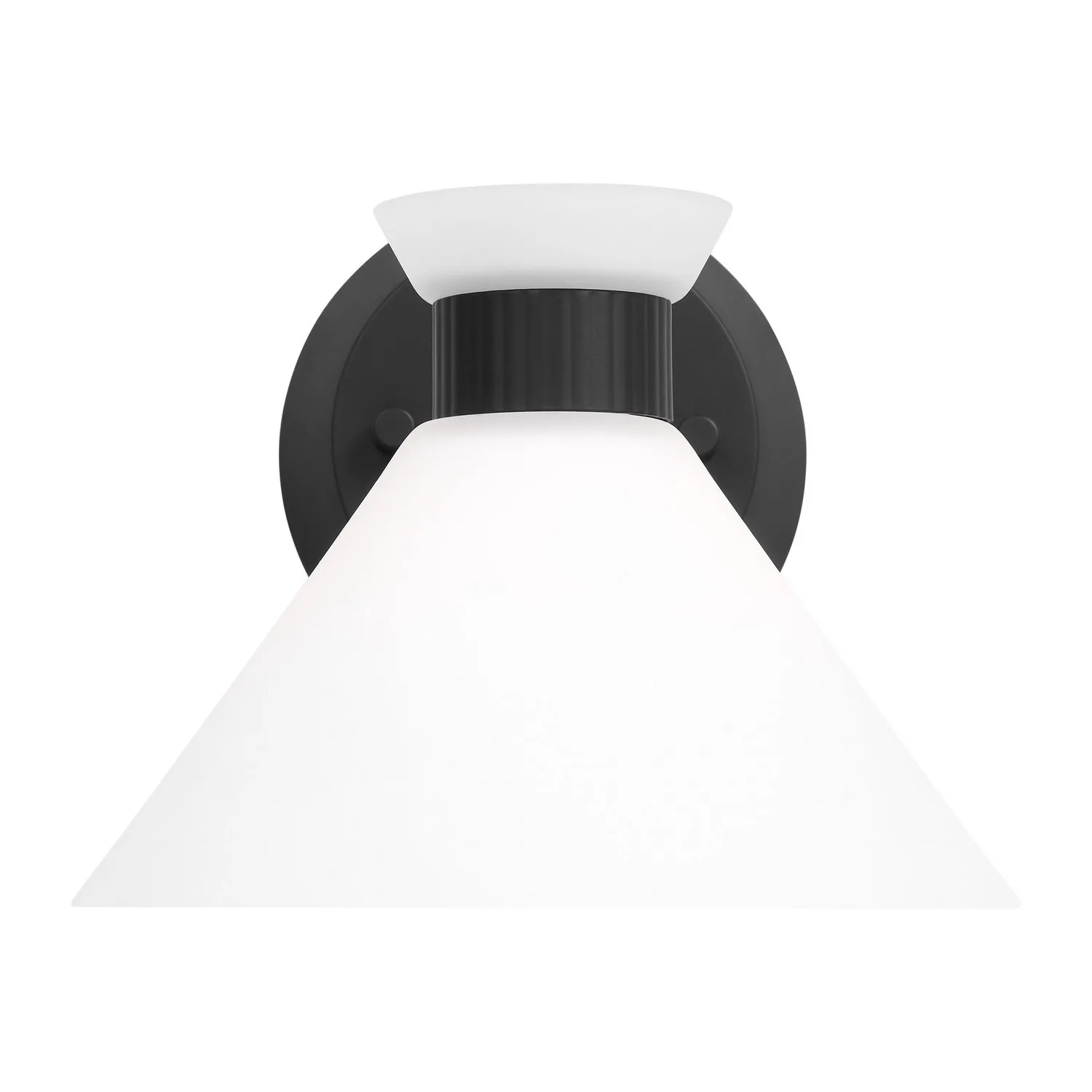 Belcarra One Light Wall Sconce in Midnight Black