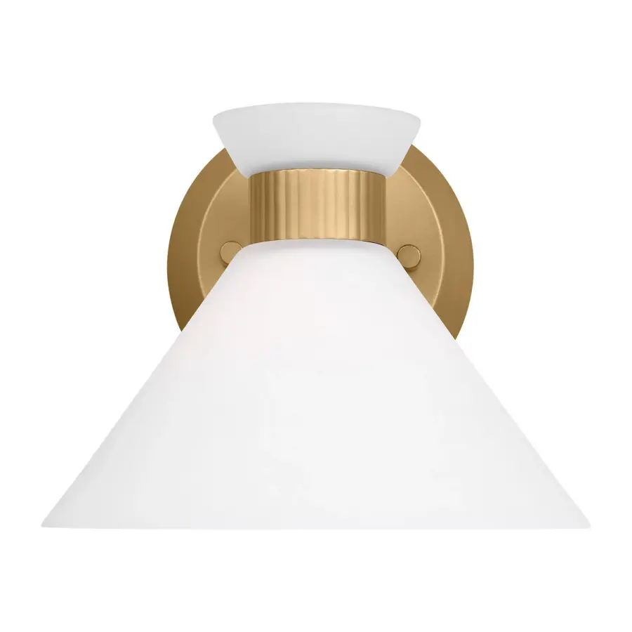 Belcarra One Light Wall Sconce in Satin Brass