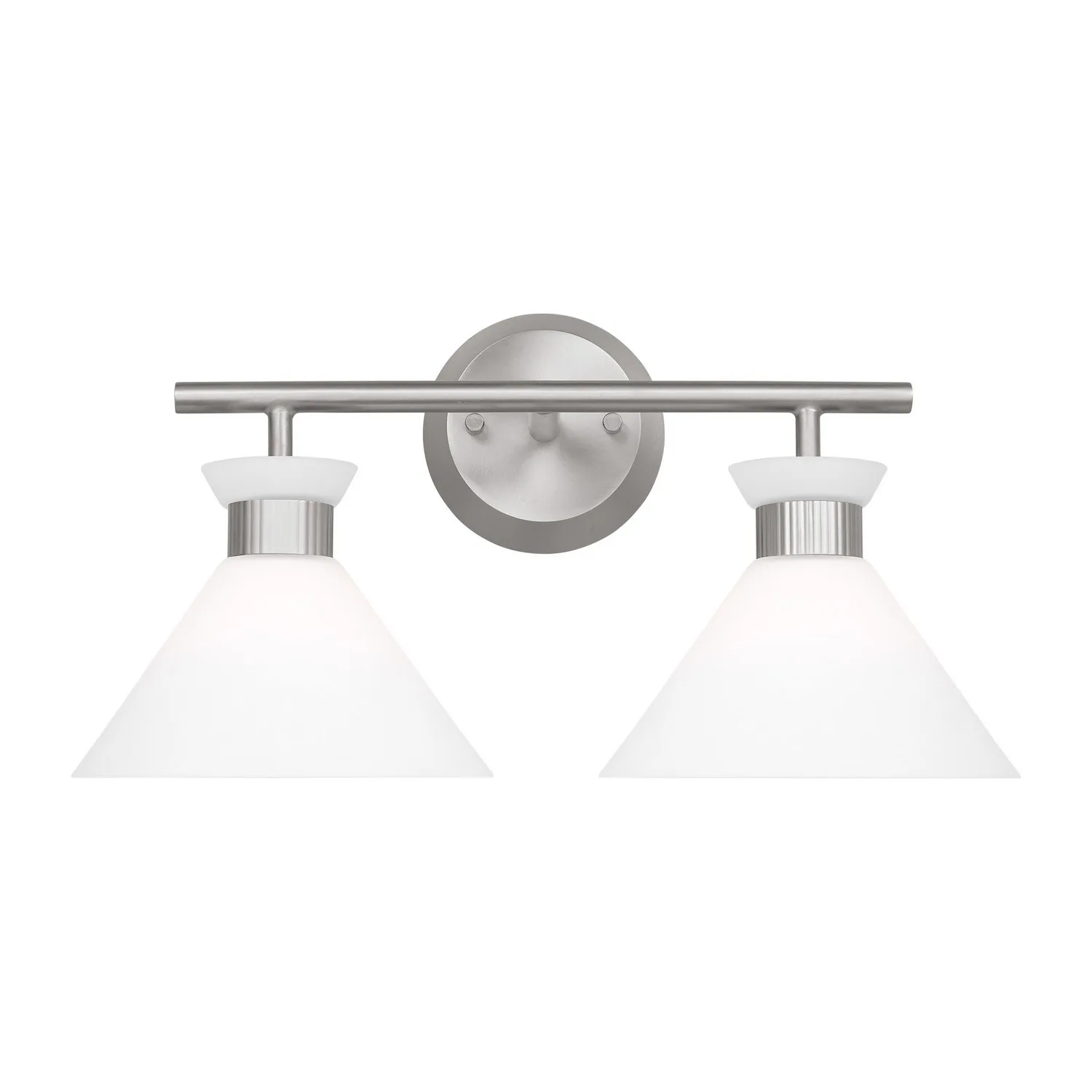 Belcarra Two Light Bath Sconce in Brushed Steel