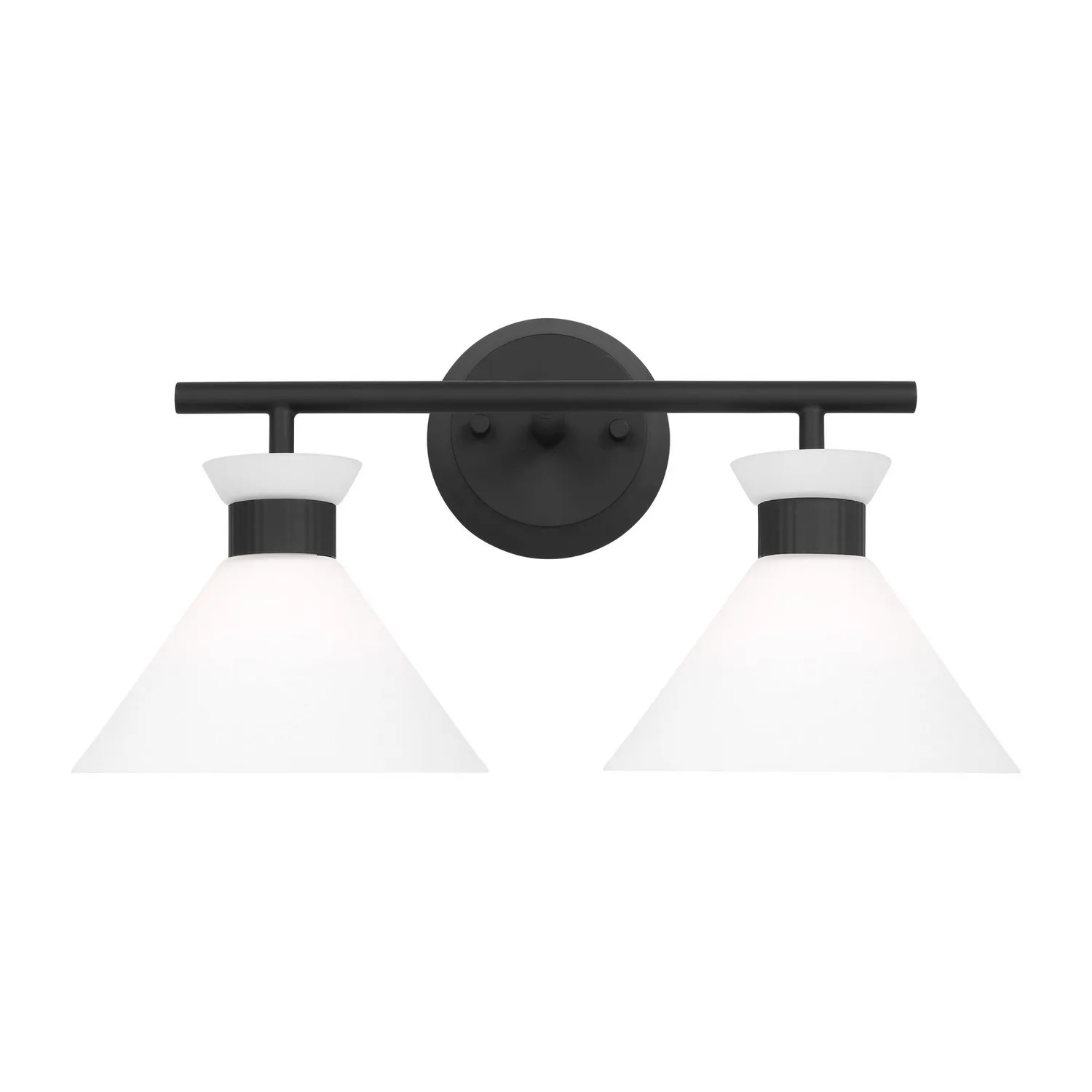 Belcarra Two Light Bath Sconce in Midnight Black