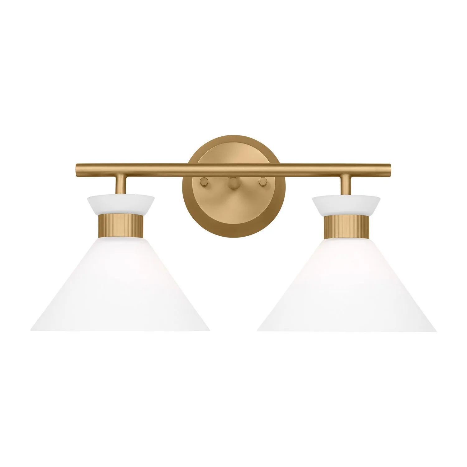 Belcarra Two Light Bath Sconce in Satin Brass