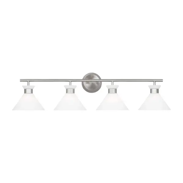 Belcarra Four Light Bath Sconce in Brushed Steel
