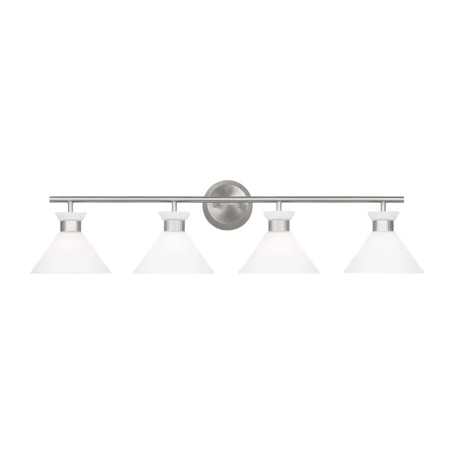 Belcarra Four Light Bath Sconce in Brushed Steel
