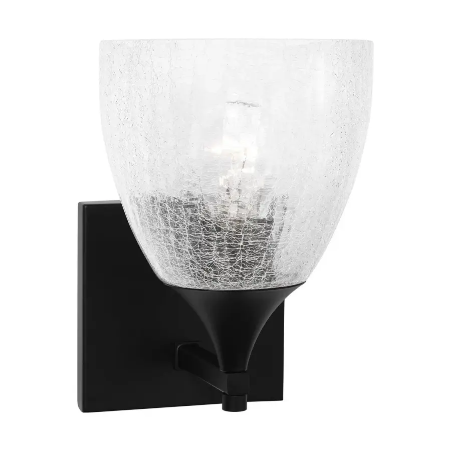 Toffino One Light Wall Sconce in Midnight Black