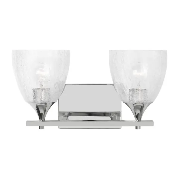 The Toffino vanity light brings contemporary elegance to bathroom lighting with its unique crackle glass shades and versatile chrome finish. Designed by Drew & Jonathan Scott, it offers flexible installation and coordinates beautifully with modern bath hardware.