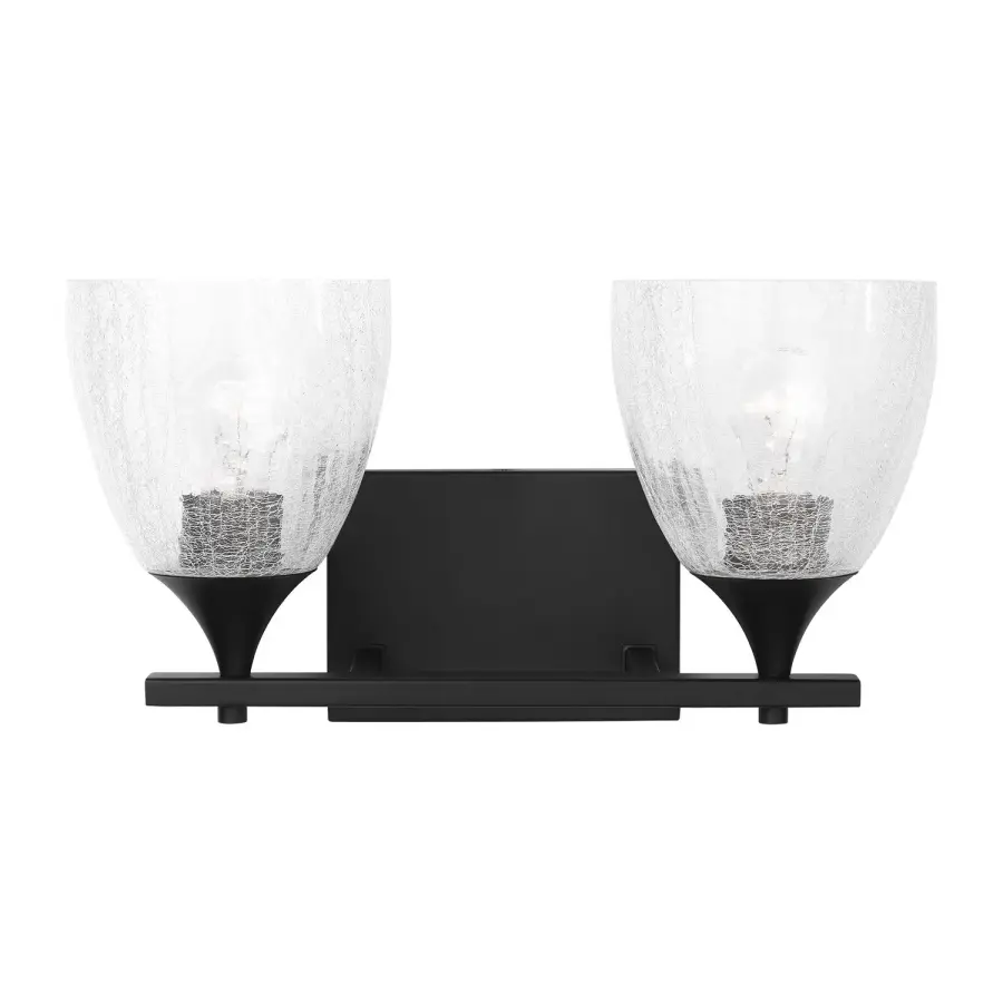 Toffino Two Light Vanity in Midnight Black