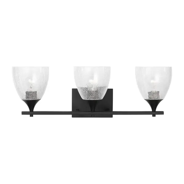 Toffino Three Light Vanity in Midnight Black