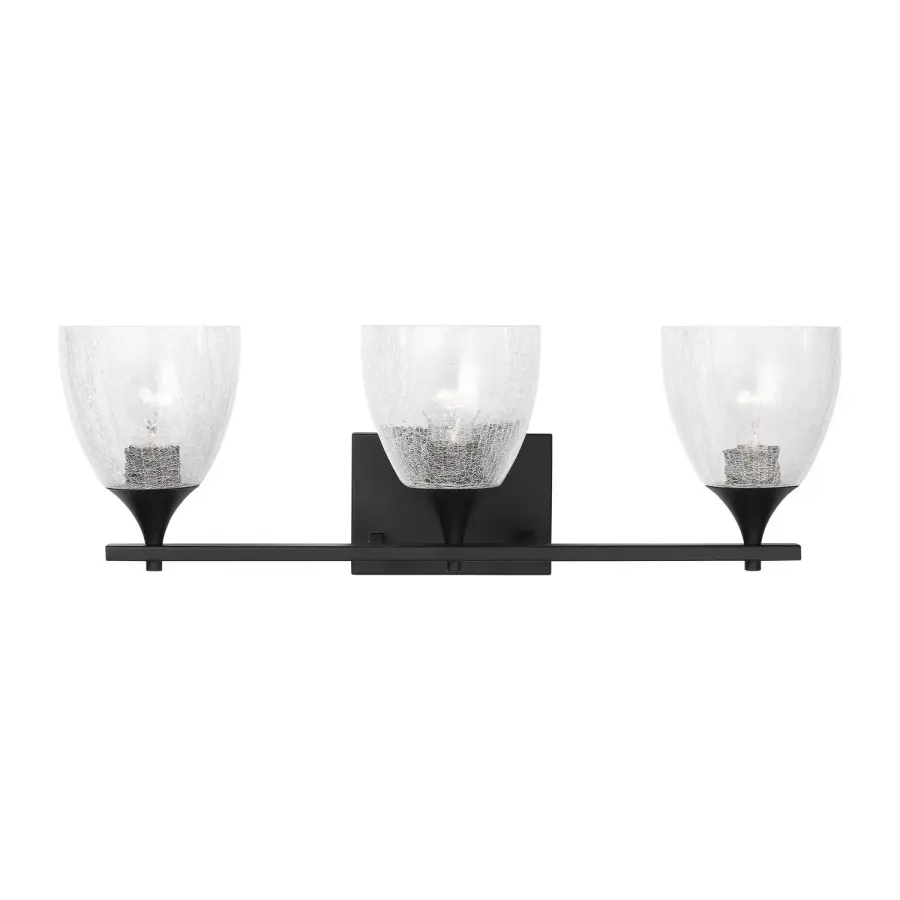 Toffino Three Light Vanity in Midnight Black