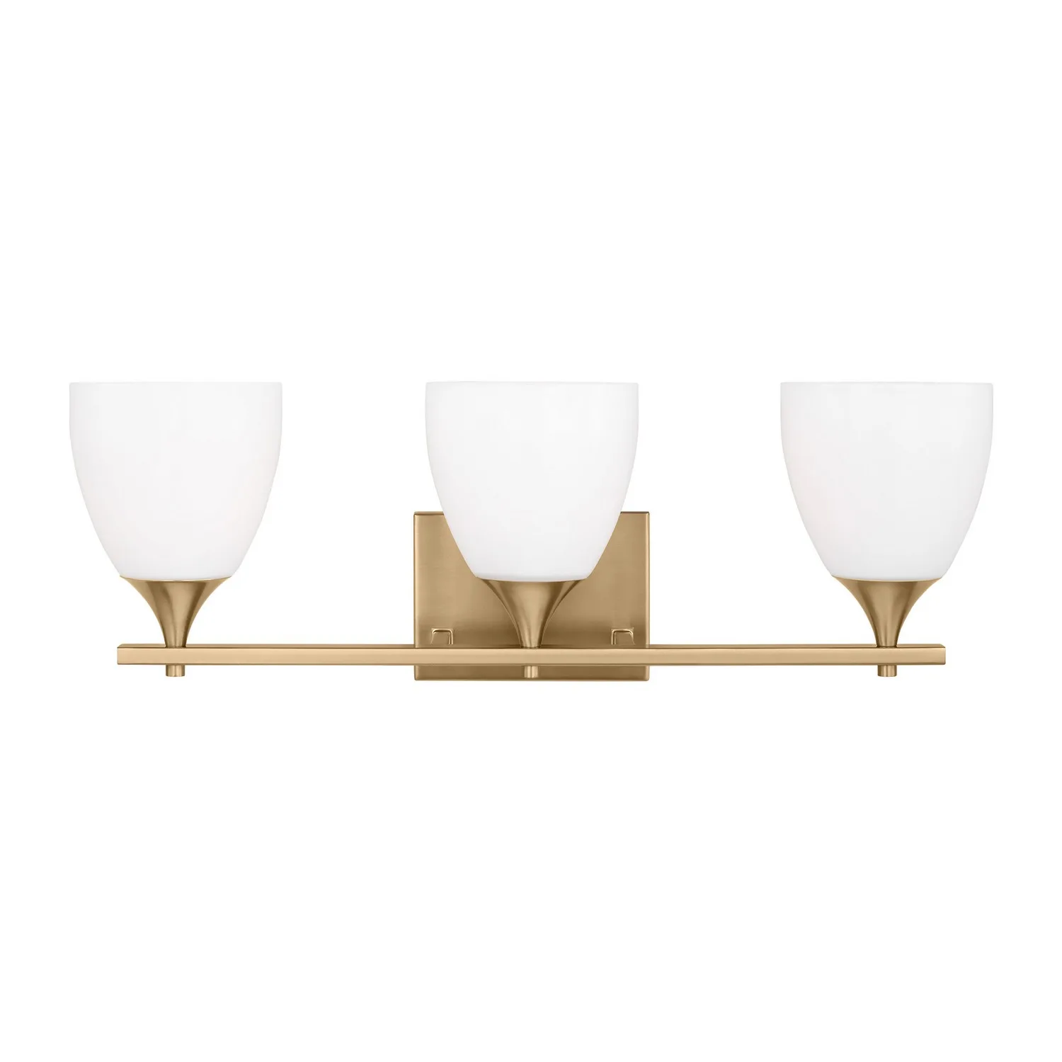 Toffino Three Light Bath Sconce in Satin Brass