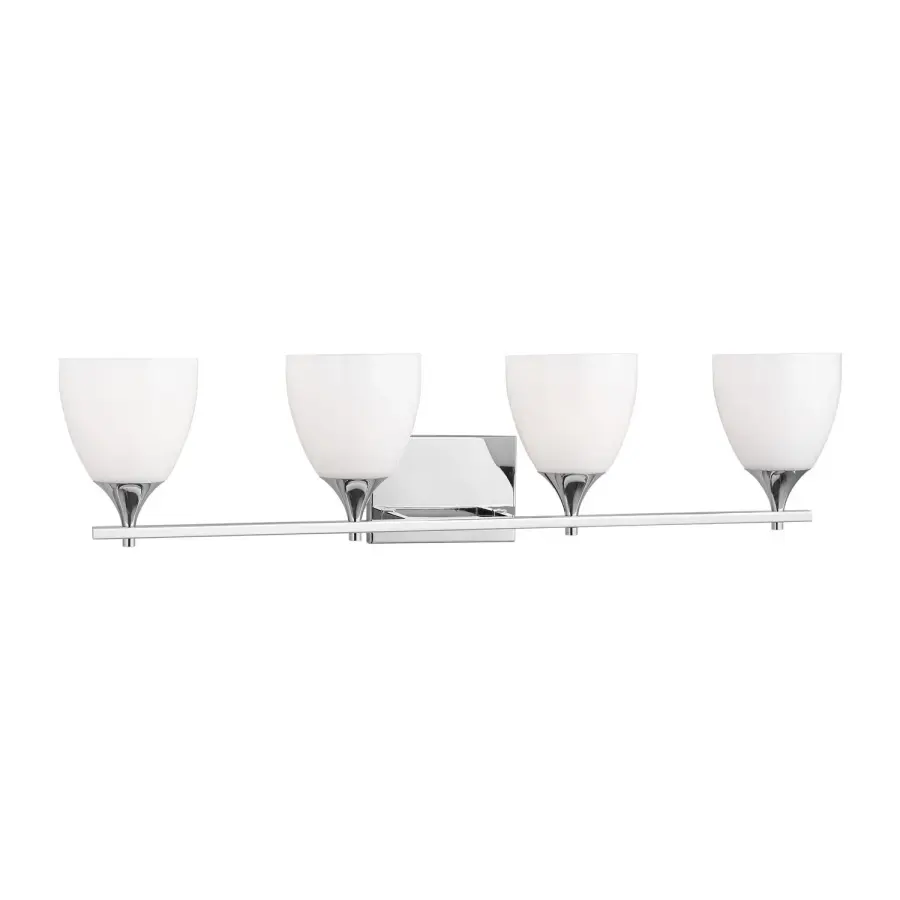 Toffino Four Light Bath Sconce in Chrome