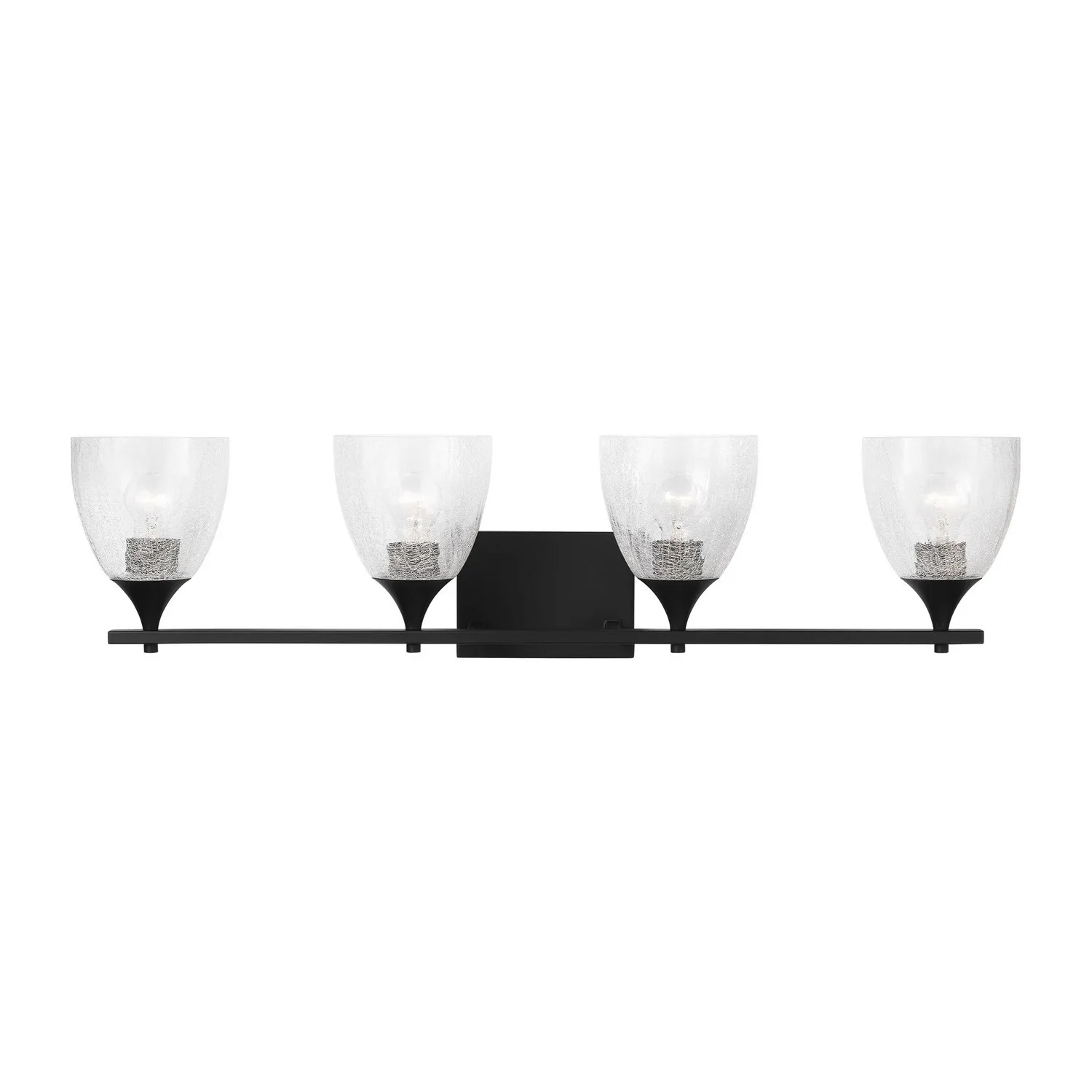 Toffino Four Light Vanity in Midnight Black