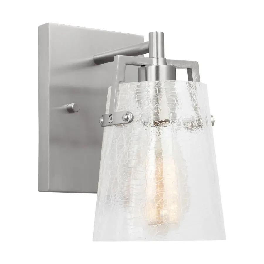 Crofton One Light Wall Sconce in Brushed Nickel