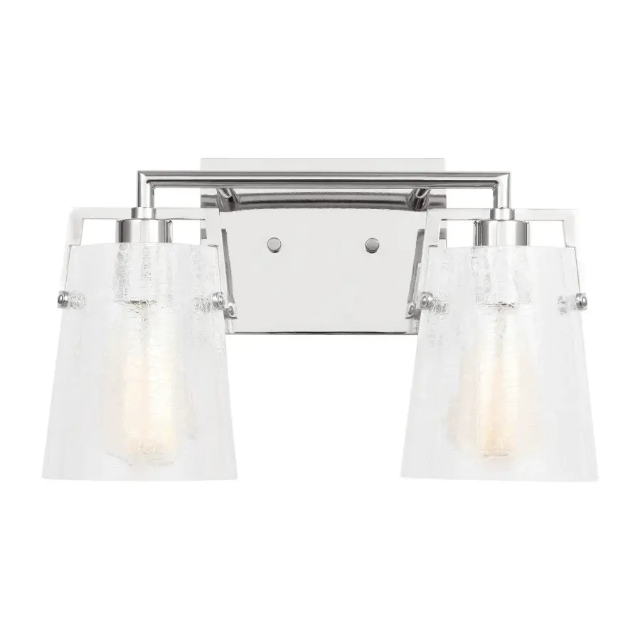Crofton Two Light Vanity in Chrome