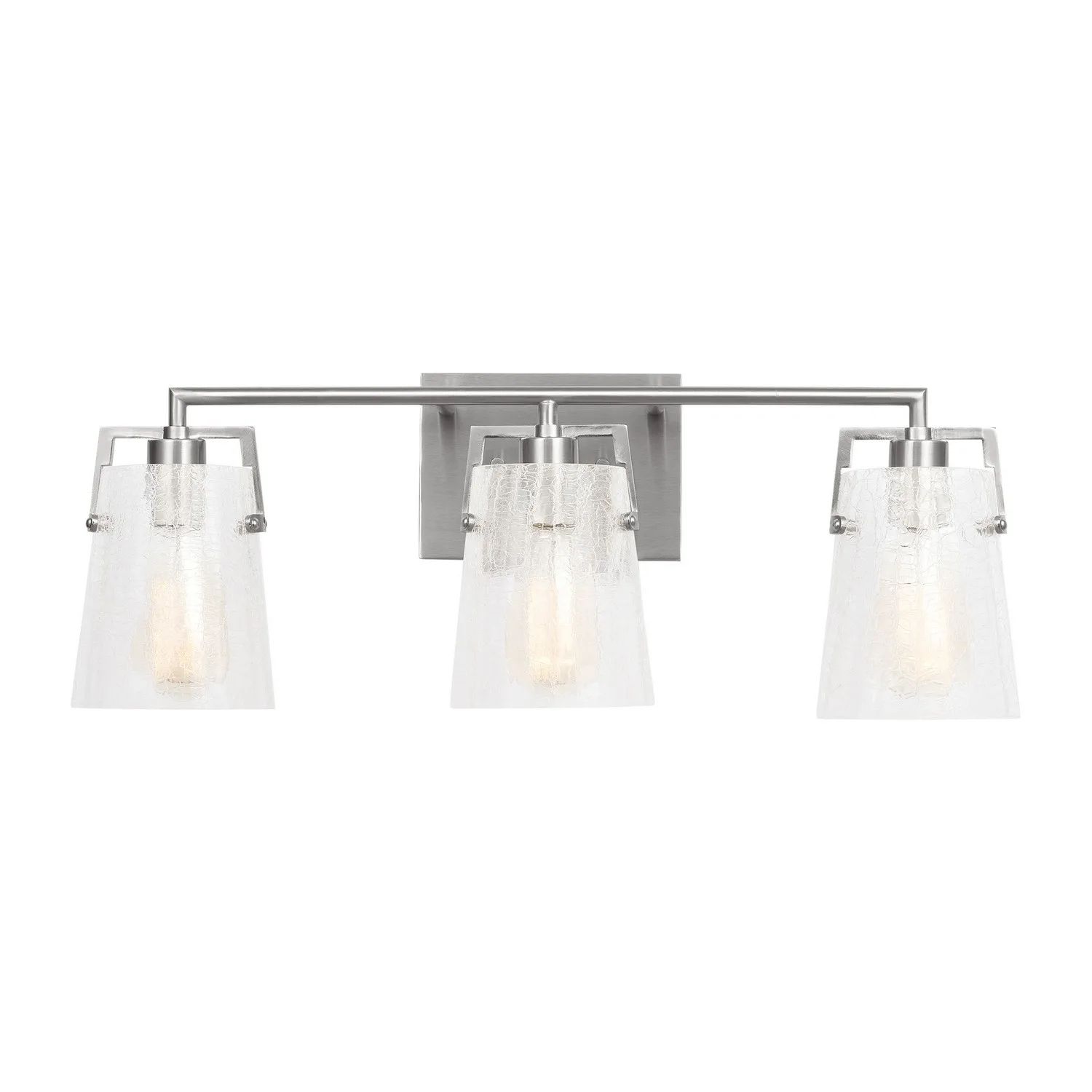 Crofton Three Light Vanity in Brushed Nickel