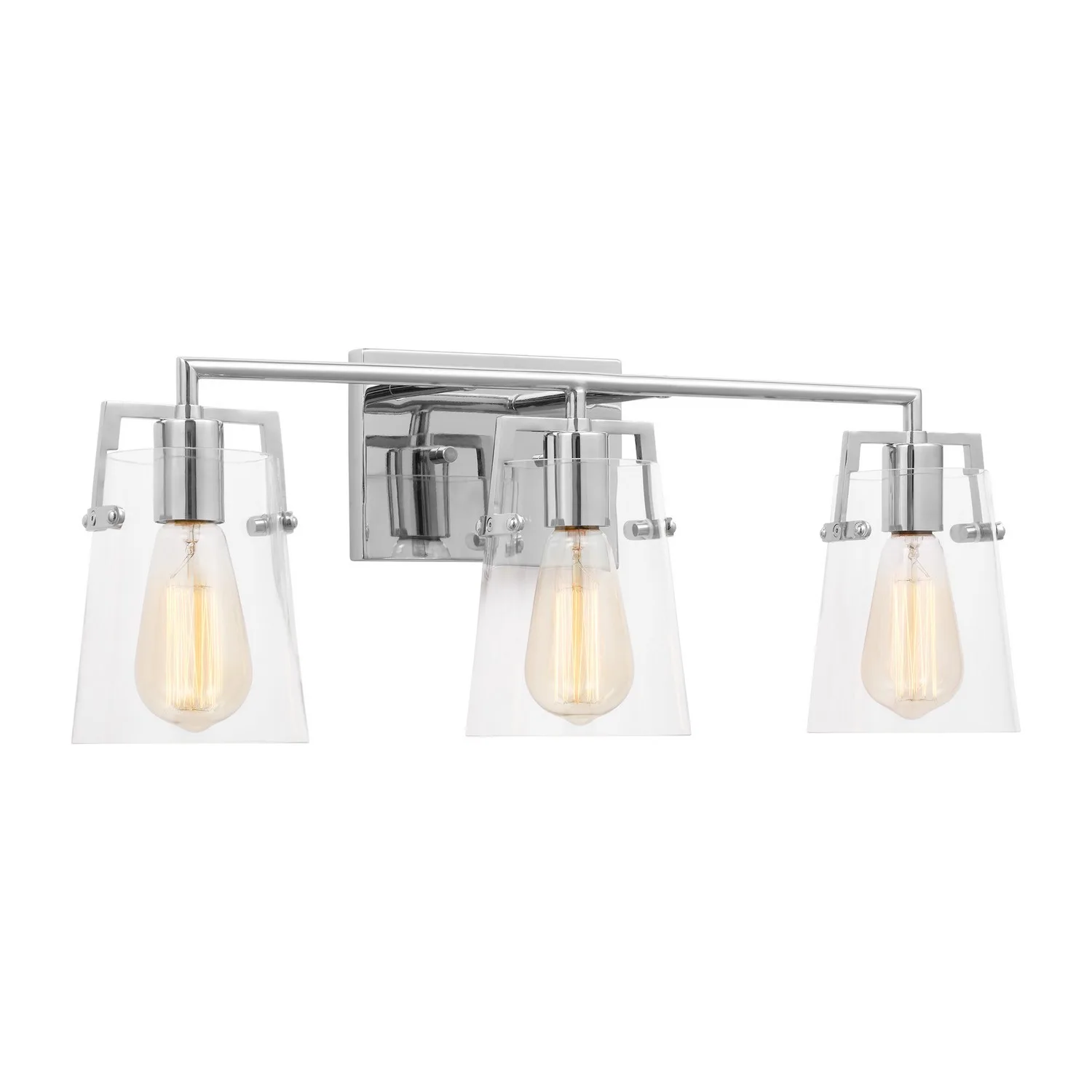 Crofton Three Light Bath Sconce in Chrome
