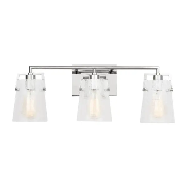 Crofton Three Light Vanity in Chrome