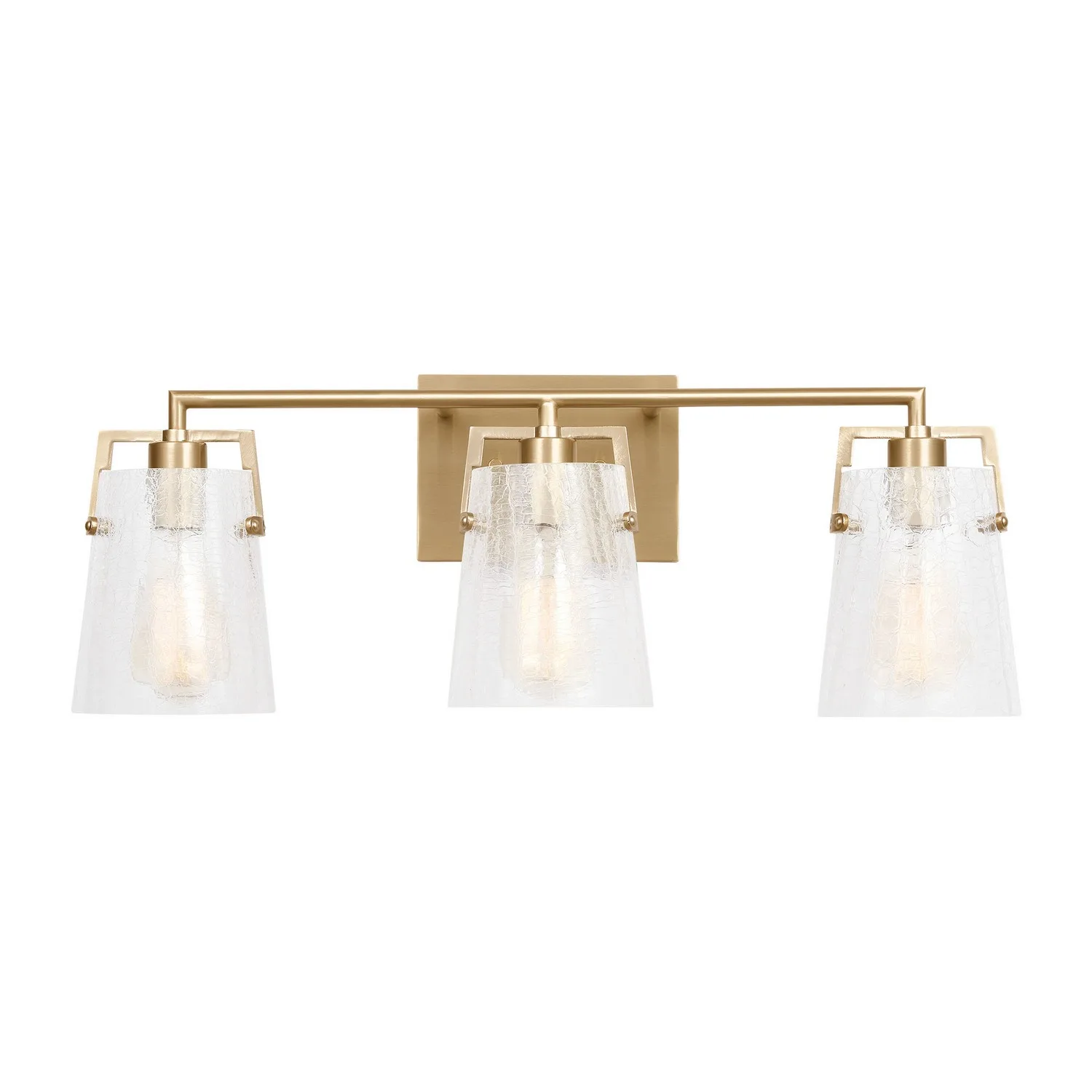 Crofton Three Light Vanity in Satin Brass