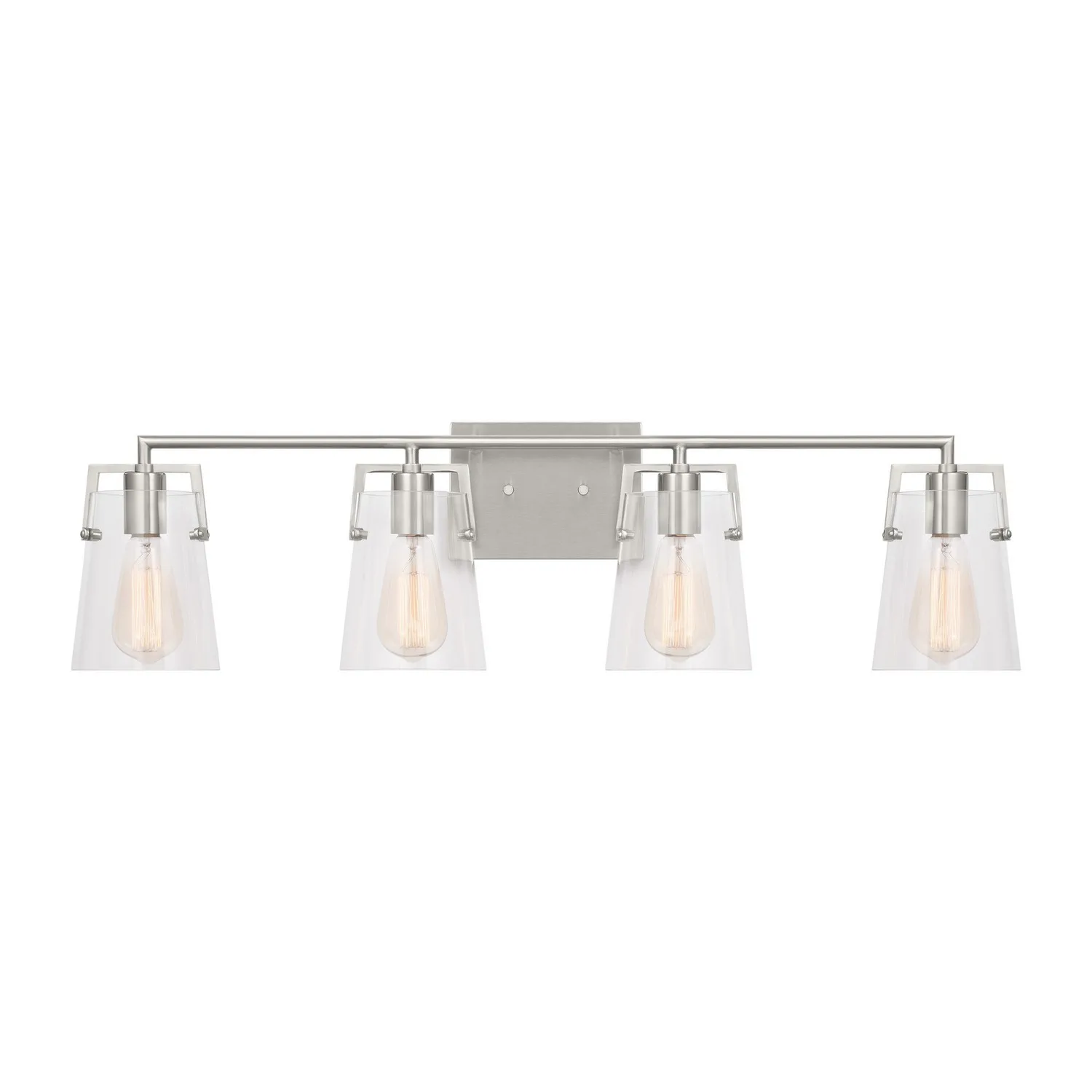 Crofton Four Light Bath Sconce in Brushed Steel