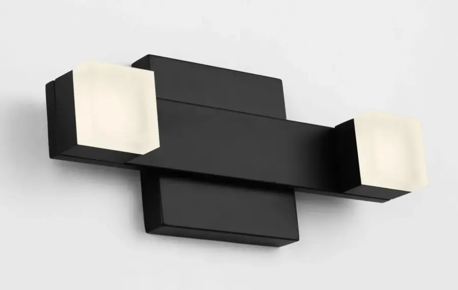 Brander 2-Light Vanity in Midnight Black - Image 3