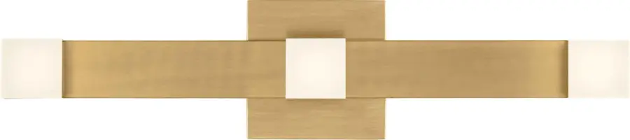 Brander Large Vanity Light in Satin Brass - Image 1
