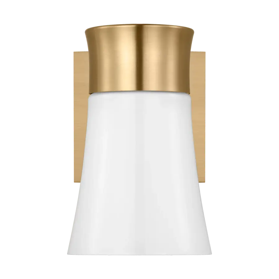 Roy Small Vanity Light in Satin Brass - Image 1