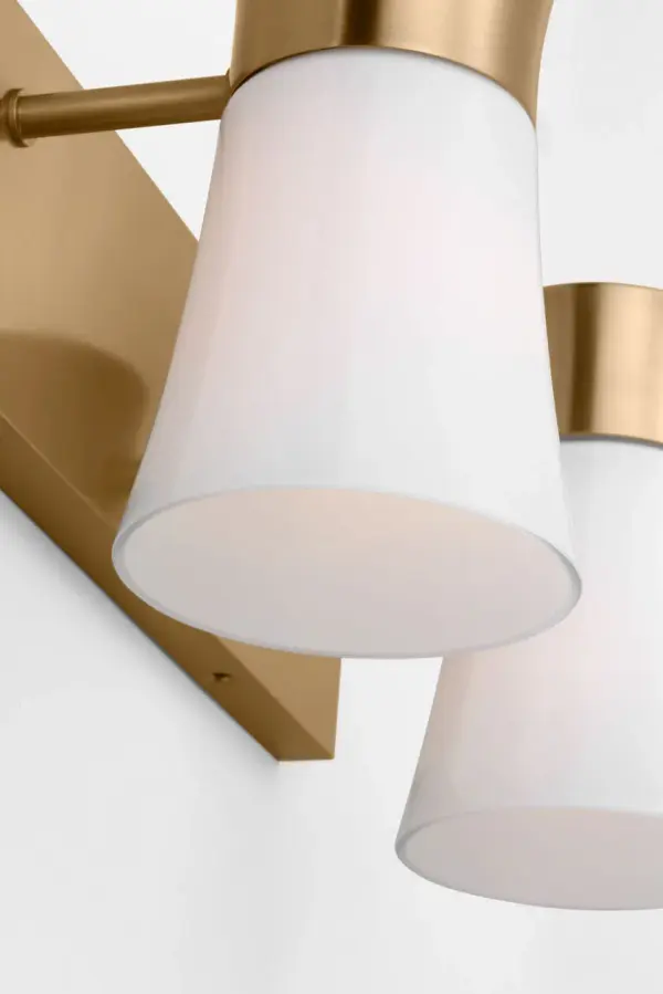 Roy 2-Light Vanity in Satin Brass - Image 3