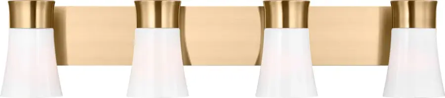 Roy 4-Light Extra Large Vanity in Satin Brass - Image 1