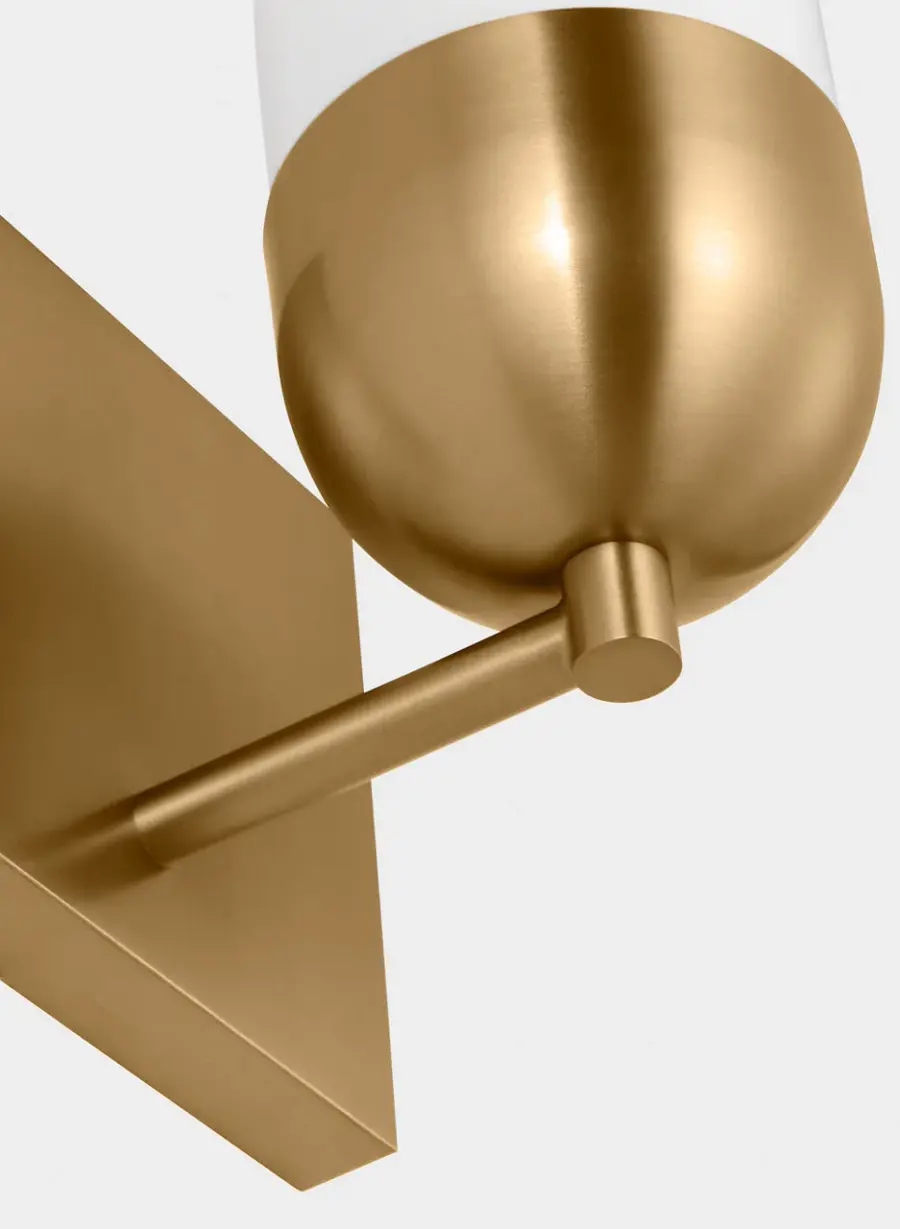 Foster Small Vanity Sconce in Satin Brass - Image 3