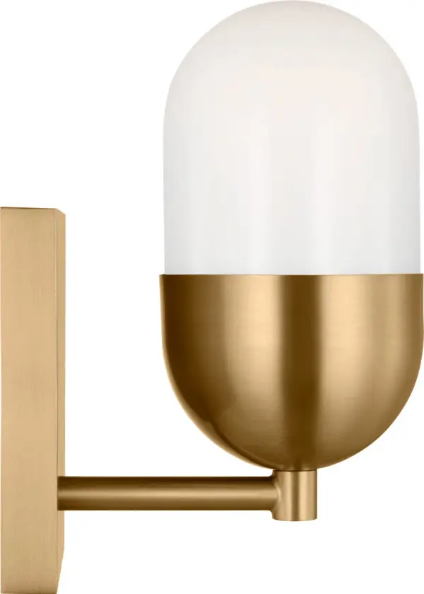 Foster Small Vanity Sconce in Satin Brass - Image 4