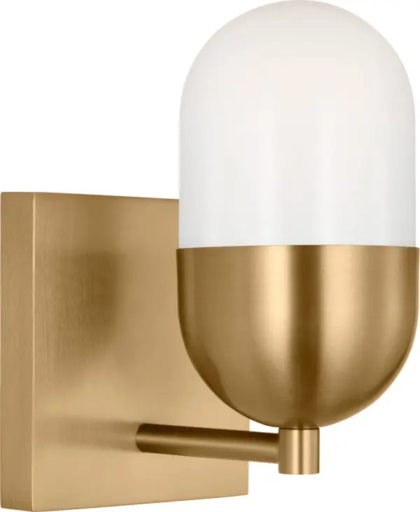 Foster Small Vanity Sconce in Satin Brass - Image 5