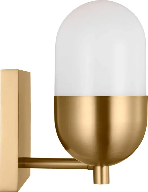 Foster Medium Vanity Light in Satin Brass - Image 6