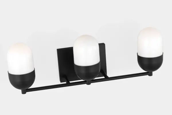 Foster Large Vanity Light in Midnight Black - Image 5