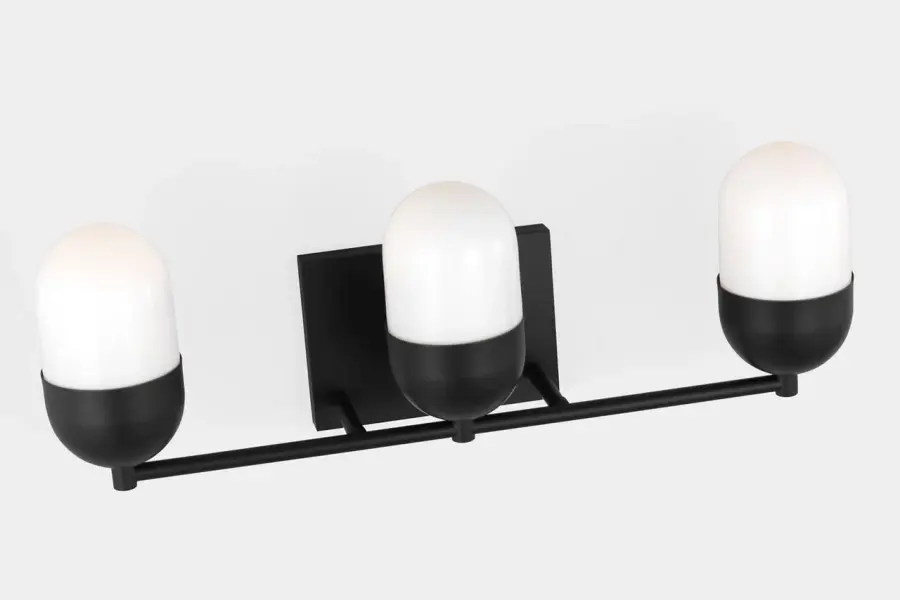 Foster Large Vanity Light in Midnight Black - Image 5