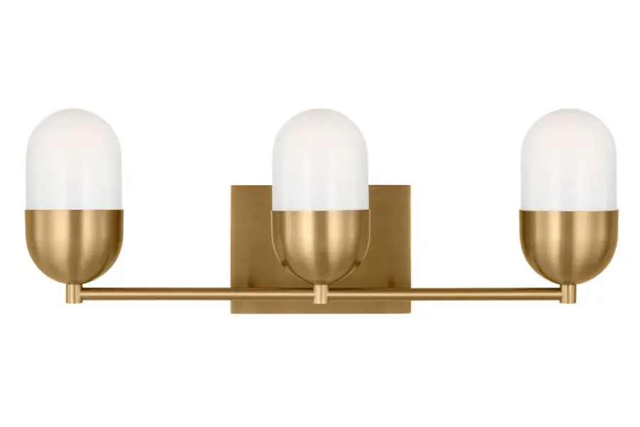 Foster Large Vanity Sconce in Satin Brass - Image 2