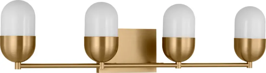Foster Extra Large Vanity Light in Satin Brass - Image 1