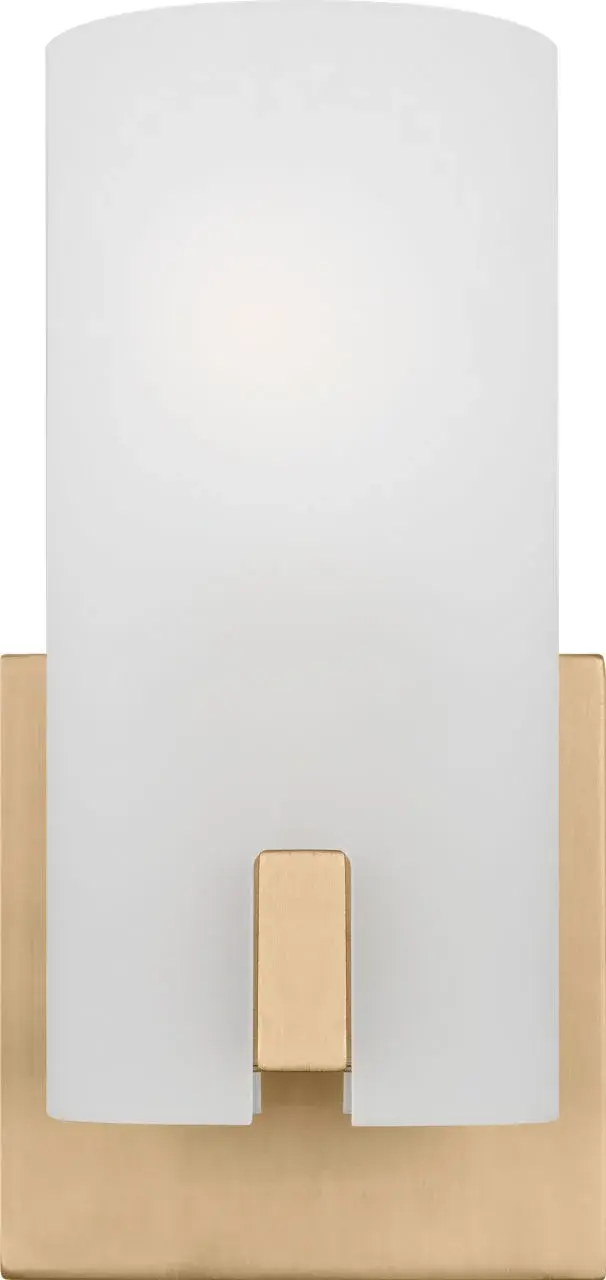 Rhode Small Vanity Sconce in Satin Brass - Image 1