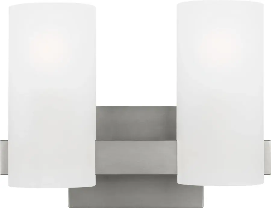 Rhode Medium Vanity Light in Brushed Steel - Image 1