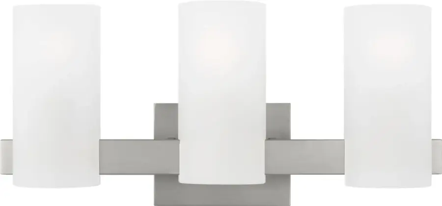 Rhode Large Vanity Light in Brushed Steel - Image 1