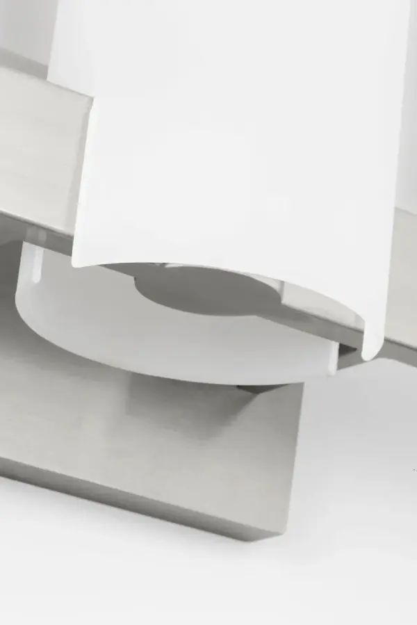 Rhode Large Vanity Light in Brushed Steel - Image 3