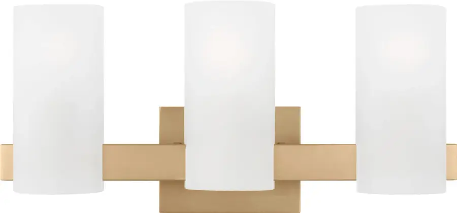 Rhode Large Vanity Sconce in Satin Brass - Image 1
