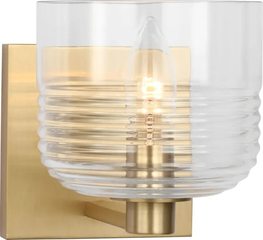 Lochdale Small Sconce in Satin Brass - Image 1
