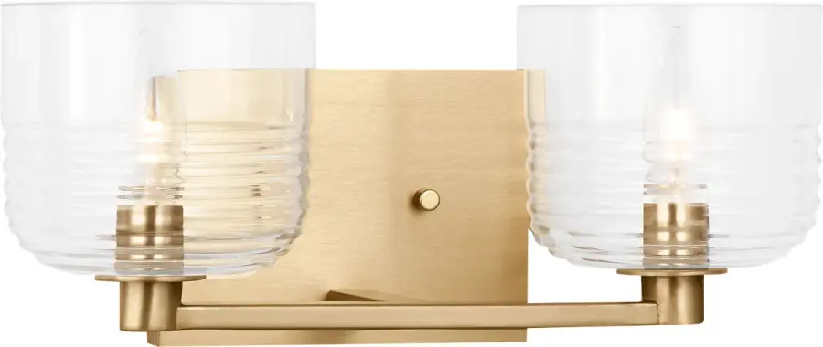 Lochdale Medium Vanity Sconce in Satin Brass - Image 3