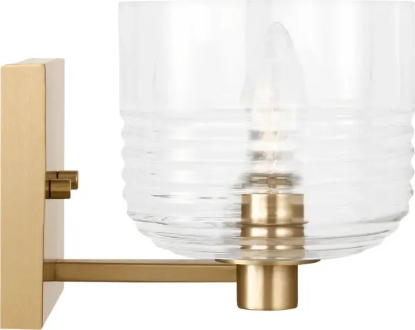 Lochdale Medium Vanity Sconce in Satin Brass - Image 4