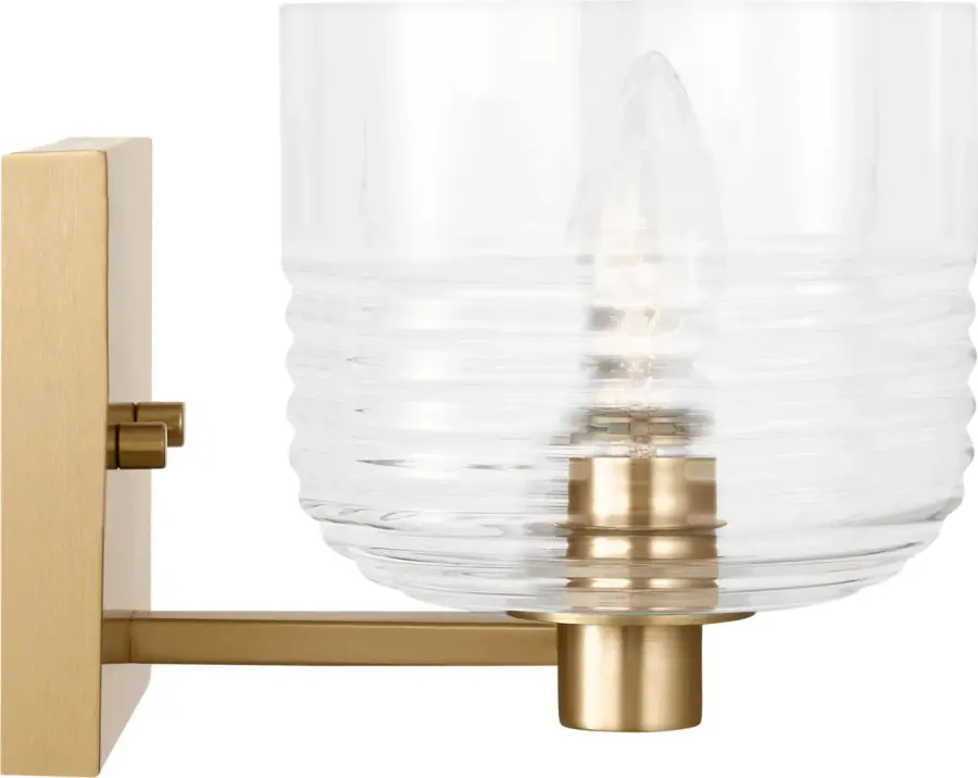 Lochdale Medium Vanity Sconce in Satin Brass - Image 4