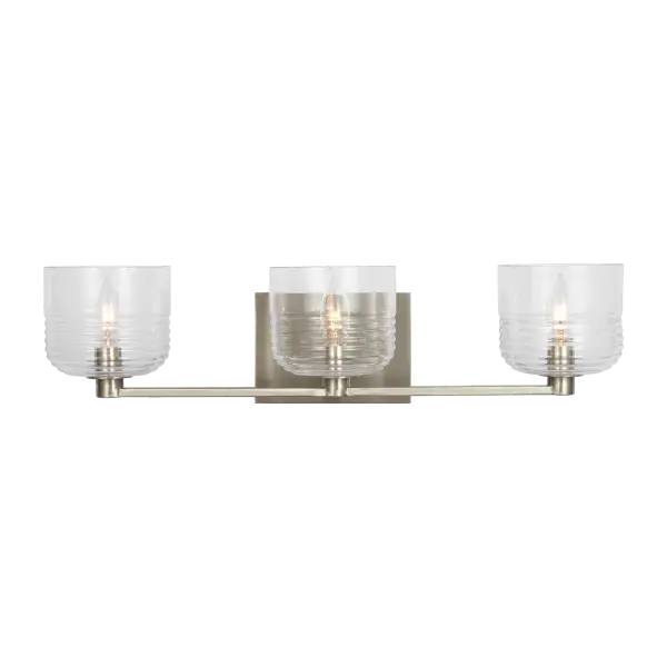 Lochdale Large Vanity Sconce in Brushed Nickel - Image 1
