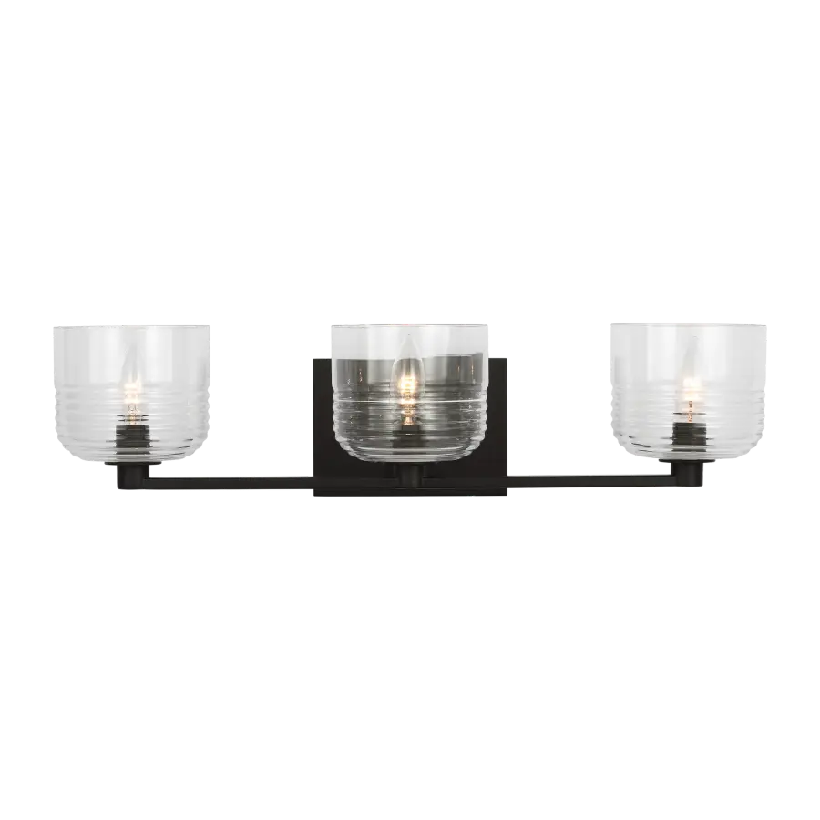 Lochdale Large Vanity Sconce in Midnight Black - Image 1