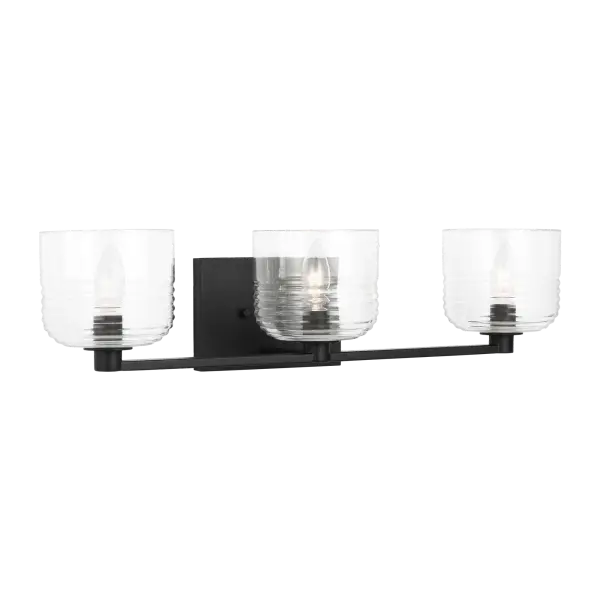 Lochdale Large Vanity Sconce in Midnight Black - Image 3