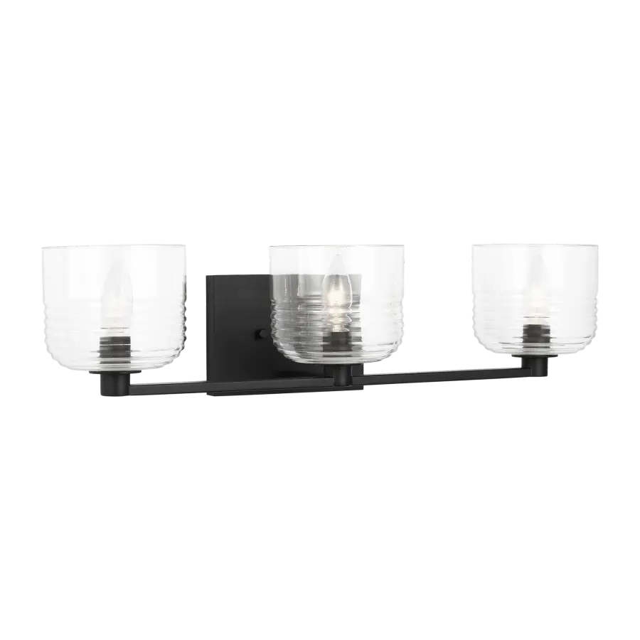 Lochdale Large Vanity Sconce in Midnight Black - Image 3