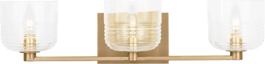 Lochdale Large Vanity Sconce in Satin Brass - Image 2